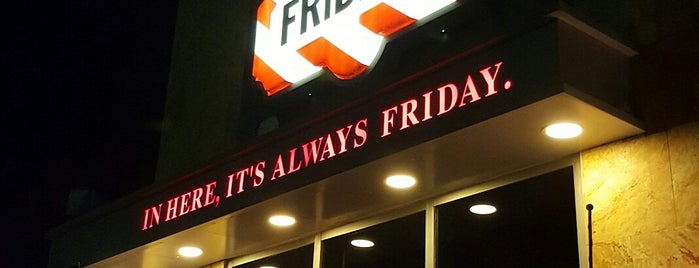 TGI Fridays is one of favorite restaurants.