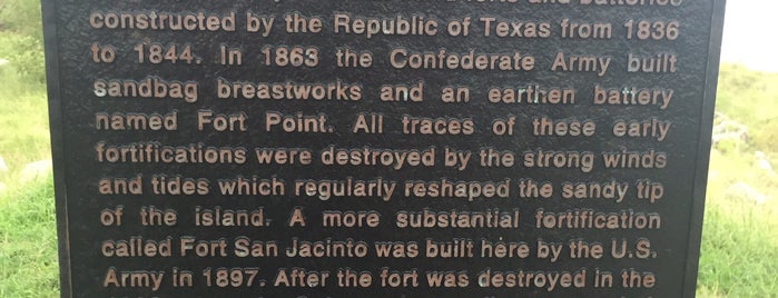 Fort San Jacinto Historic Point is one of Galveston / Historic.