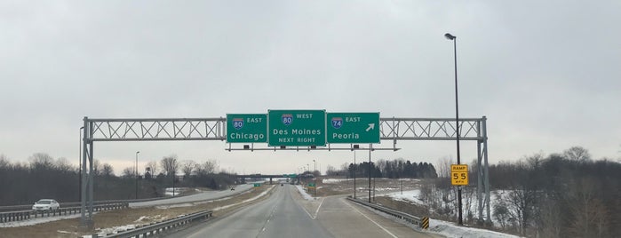 I-80 / I-280 / I-74 (The Big X) is one of Debbie : понравившиеся места.