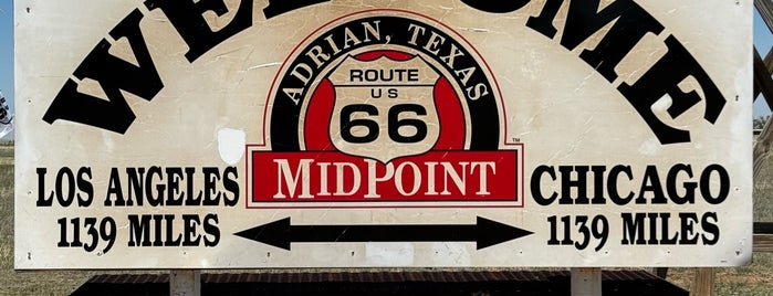 Route 66 MidPoint is one of COVID Road Trip.