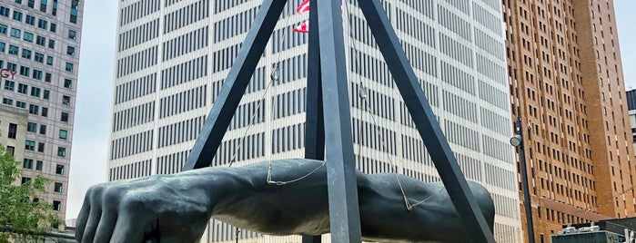 Monument to Joe Louis by Robert Graham is one of Michigan.