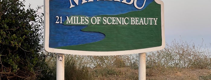 Malibu Welcome Sign is one of Mama’s 60th in LA.