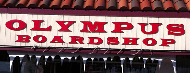 Olympus Board Shop is one of Lugares favoritos de Alley.