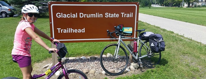 Glacial Drumlin State Trail - Wales Station is one of Tempat yang Disukai David.