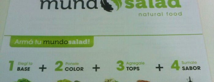 Mundo Salad is one of Lugares favoritos de Andrea.