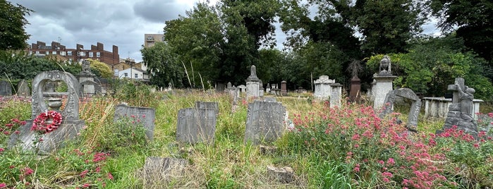 Tower Hamlets Cemetery Park is one of 4 Following the Leader [  ].