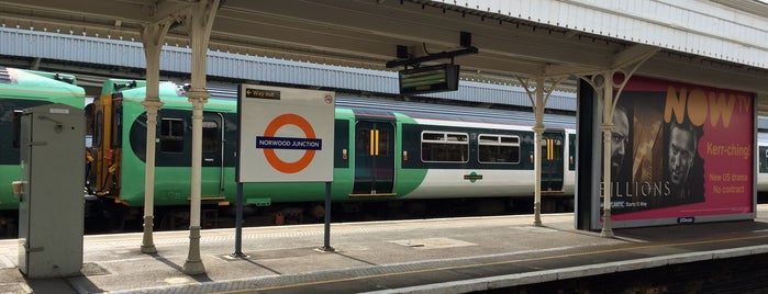 Norwood Junction Railway Station (NWD) is one of The Stones of Croydon.