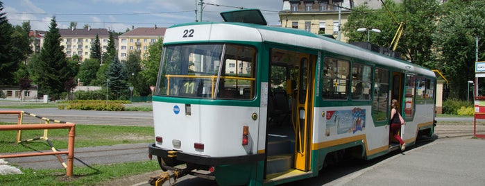 Tyršovy sady (tram) is one of Tramvaje Liberec.