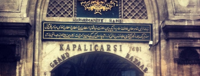 Kapalıçarşı is one of Istanbul.