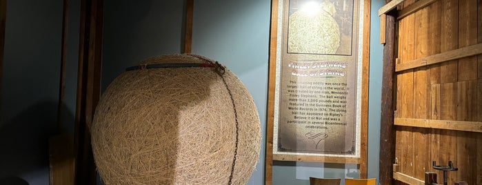 World's Largest Ball of String is one of Rare Visions & Roadside Revelations.