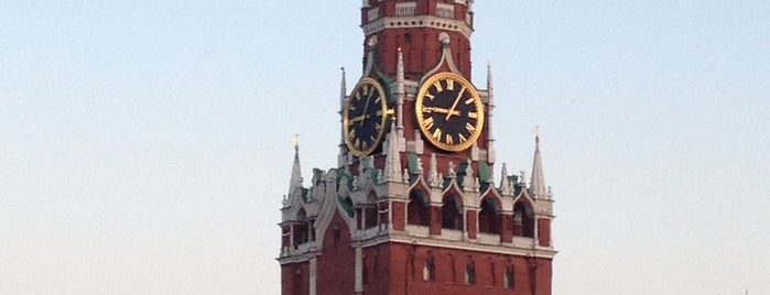 Spasskaya Tower is one of Москва, где была 3.