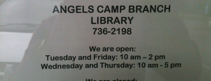 Angels Camp Branch Library is one of Things TO DO in or near Arnold.