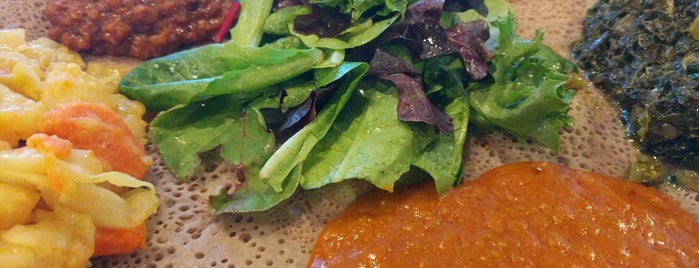 Walia Ethiopian Cuisine is one of Bay Area favorites.
