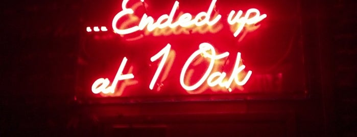1 OAK is one of NYC Bars & Clubs.