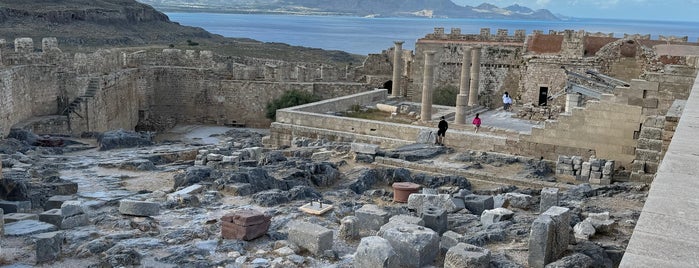Acropolis of Lindos is one of EU -Greece, Italy.