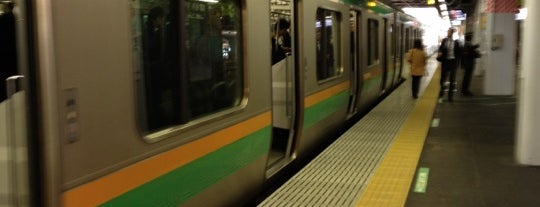 Shinagawa Station is one of 山手線 Yamanote Line.