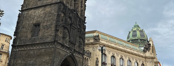 The Powder Tower is one of Prague.