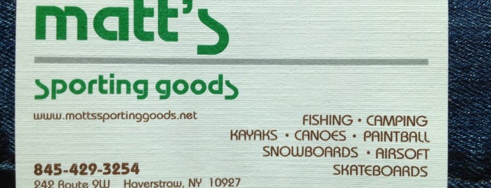 Matt's Sporting Goods is one of TACKLE SHOPS.