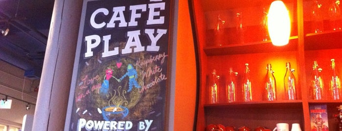Cafe Play is one of Lugares favoritos de Jake.