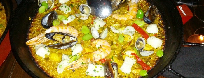 Socarrat Paella Bar is one of The 15 Best Places for Paella in New York City.