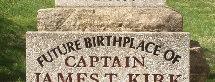 Future Birthplace of James T Kirk Monument is one of Lieux sauvegardés par Jeiran.