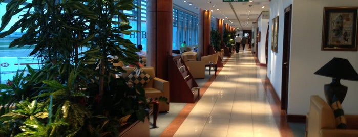 The Emirates Lounge is one of Airport lounges.
