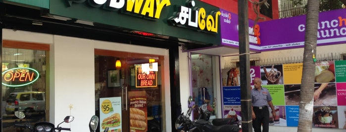 Subway is one of Free WiFi Spots in Chennai.