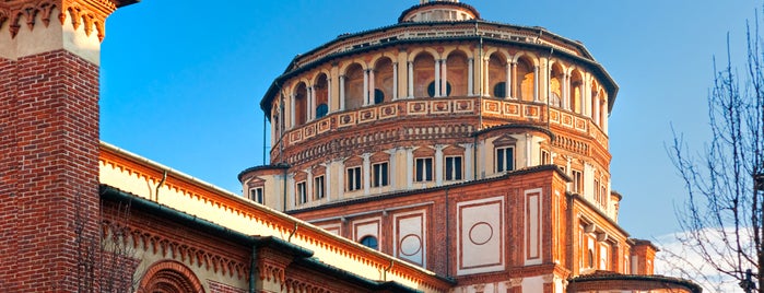 Santa Maria delle Grazie is one of UNESCO World Heritage Sites in Italy.