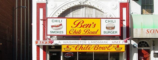 Ben's Chili Bowl is one of Must-See African American Historical Places In US.