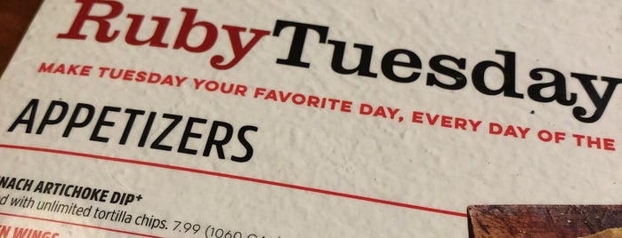 Ruby Tuesday is one of When Travelling.