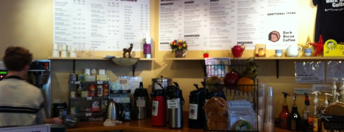 Dark Horse Coffee is one of Andy's coffee shop haunts.