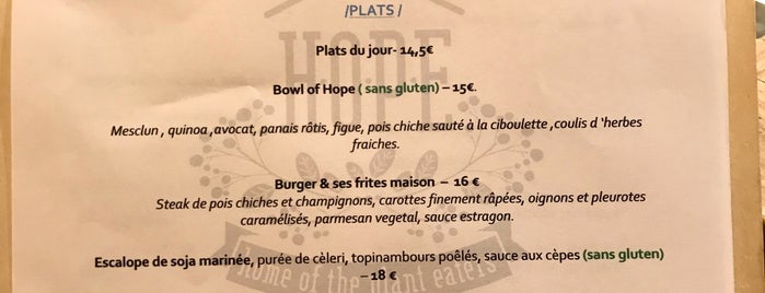 Home Of The Plant Eaters is one of vegan paris.