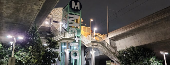 Metro Rail - Harbor Freeway Station (C) is one of Green Line.