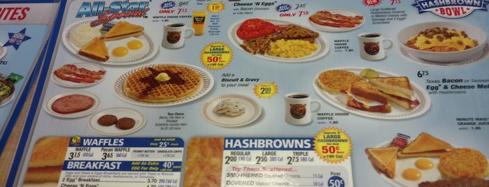 Waffle House is one of Lugares favoritos de Nick.