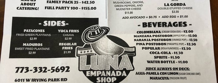 luna empanada shop is one of Locais salvos de Kimmie.