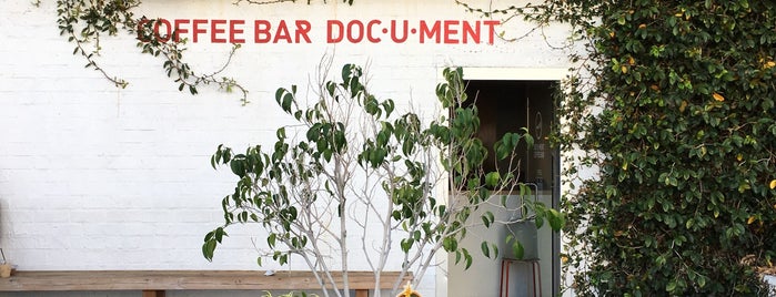 Document Coffee Bar is one of LA Summer Guide: Work Outside.