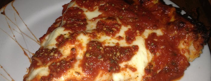 Pequod's Pizzeria is one of Jake's Favorite Meals.