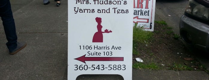 Mrs Hudson's Yarns and Teas is one of LYS - Local Yarn Stores.