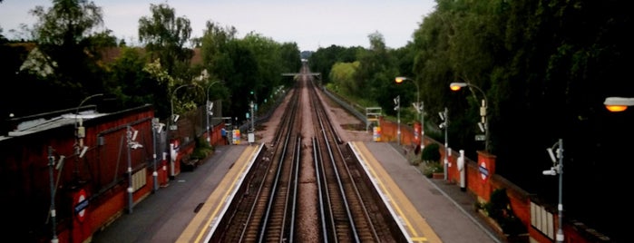 Theydon Bois London Underground Station is one of Dayne Grant's Big Train Adventure.