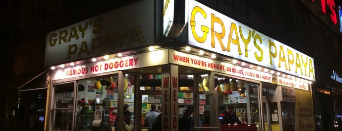 Gray's Papaya is one of NYC Places to Visit.
