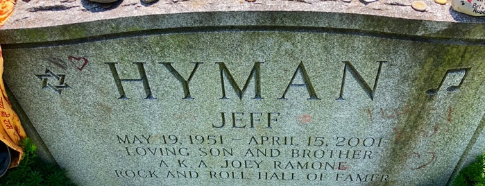 Joey Ramone's Grave, Hillside Cemetery is one of Nyc.