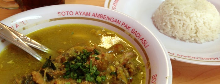 Soto Ayam Ambengan Pak Sadi Asli is one of Resto.