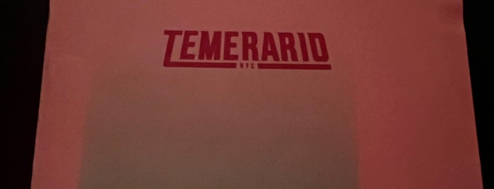 Temerario is one of nyc - dinner..