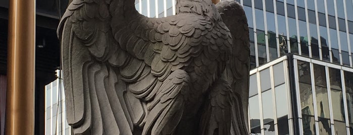 The Eagles of Old Penn Station is one of Secret New York.