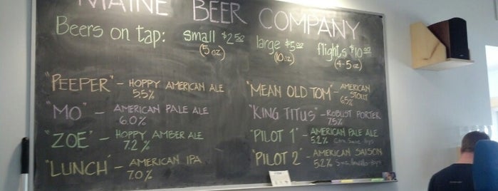Maine Beer Company is one of The Beer Babe's guide to Portland.