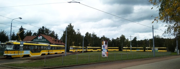 Košutka - konečná (tram) is one of Plzeňské tramvajové zastávky.