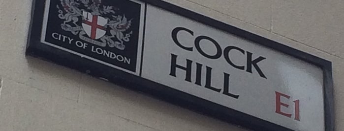 Cock Hill is one of Unusual place names (for Japanese).