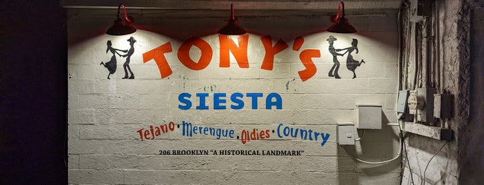 Tony's Bar is one of San Anto.
