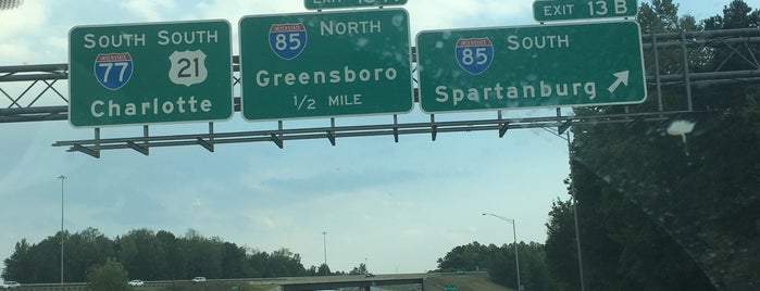 I-77 & I-85 Interchange is one of Driving.