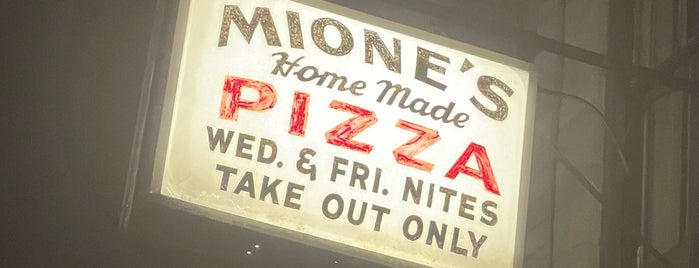 Mione's Pizza is one of Lancaster, Williamsport, Tower City & back home PA.